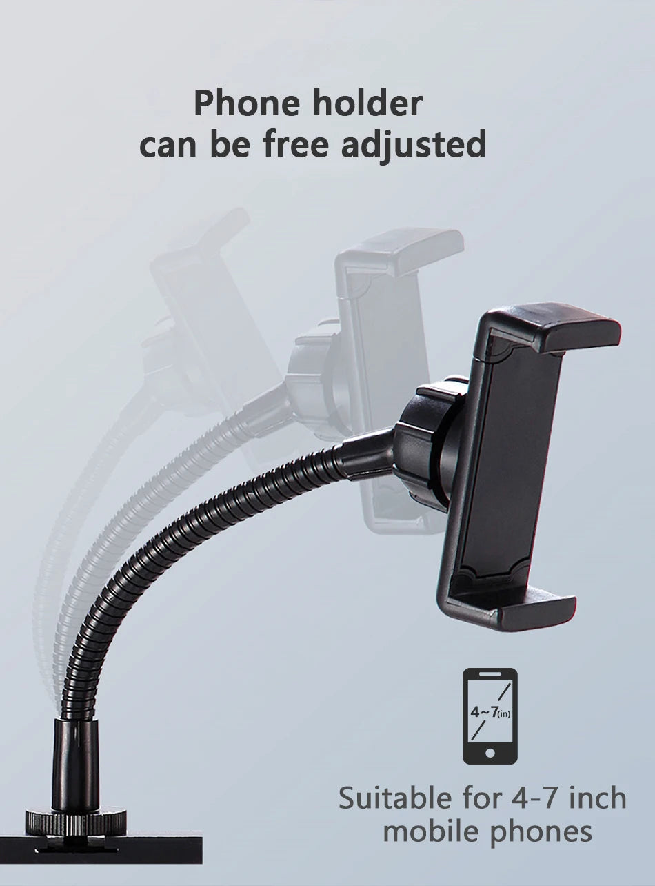 10in 26cm RGB Selfie Ring Light with Telescopic Tripod Stand Phone Holder, Photography RingLight Colorful Led Makeup Fill Lamp