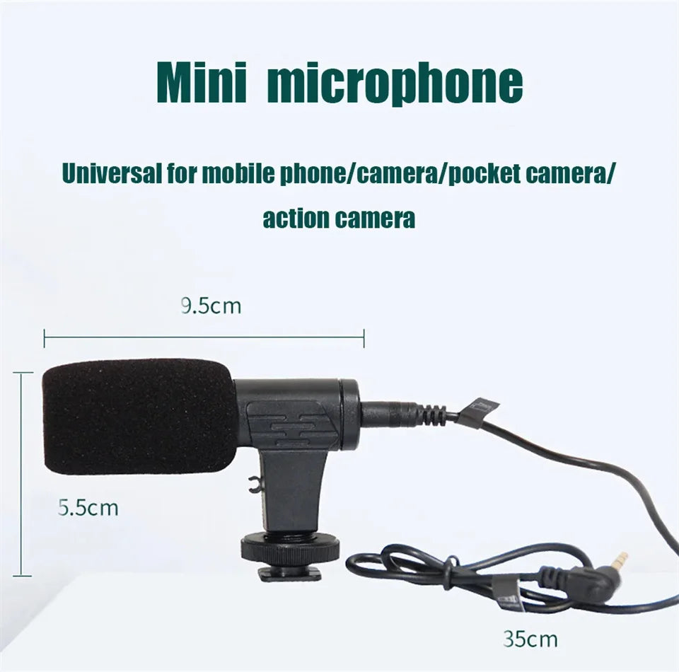 Smartphone Vlogging Kit With Tripod Phone Holder Mini Microphone LED Fill Light Starter For Live Stream Video YouTube