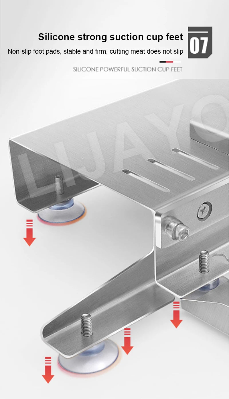 LIJAYO Commercial Manual Frozen Chicken Duck Fish Slicer Bone Cutting Tool Stainless Steel Minced Lamb Bone Meat Cutter