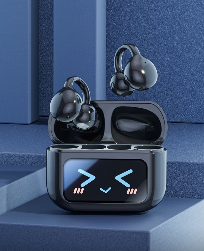 Choice HYUNDAI M100 Open Ear Gaming Earphones Sport Wireless Earbuds TWS Headset Hifi Sound Headphones With Mic For Android IOS