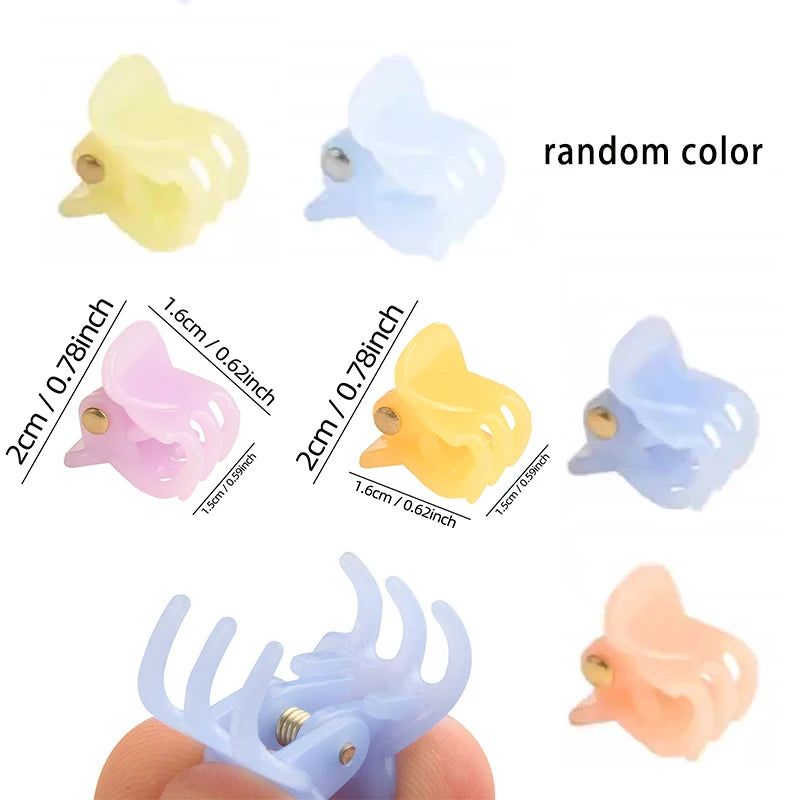 Mini Hair Claw Clip Doll Hair Pin Hair Clip For Toys Hair Decorative For Dolls Headwear Accessories Miniature Hairpins grab clip