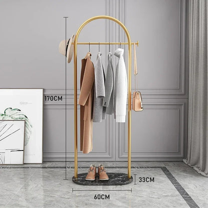 Hanger Floor Bedroom and Household Clothes Rack Simple Indoor Hanging Clothes Rack Multi-Functional Living Room Simple Coat Rack