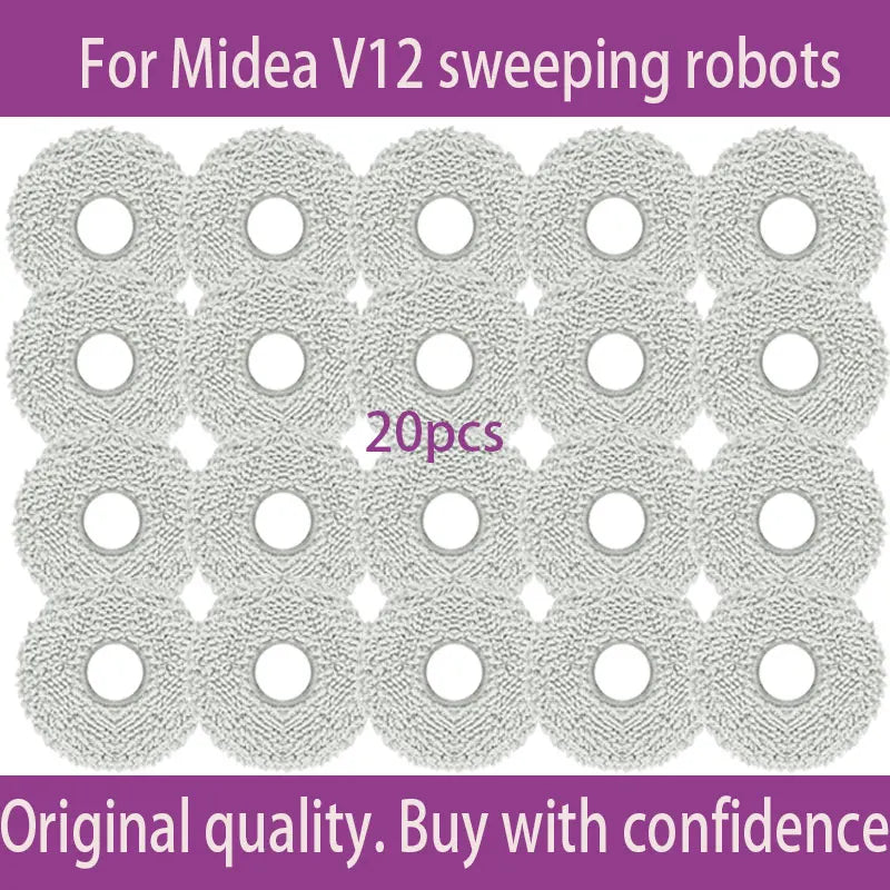 For Midea V12  Eureka J12 Ultra Robot VacuumThe consumables such as the main brush dust bag side brush cloth and filter screen