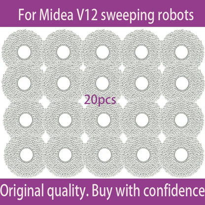 For Midea V12  Eureka J12 Ultra Robot VacuumThe consumables such as the main brush dust bag side brush cloth and filter screen