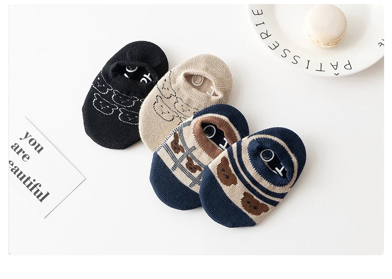 Spring Anti Slip Baby Socks Toddler Kids Floor Socks with Rubber Soles Autumn Newborn Baby Boy Girl Cartoon Cute Ball Warm Socks