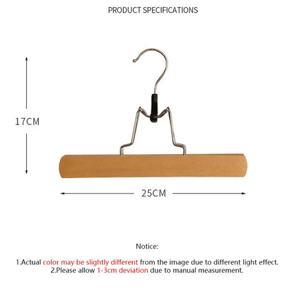 5/10PCS Pants Hanger,Wooden Skirts Clothes Hangers with 360° Swivel Hook for Closet Organizer,Non-slip Sturdy Jeans Trouser Rack