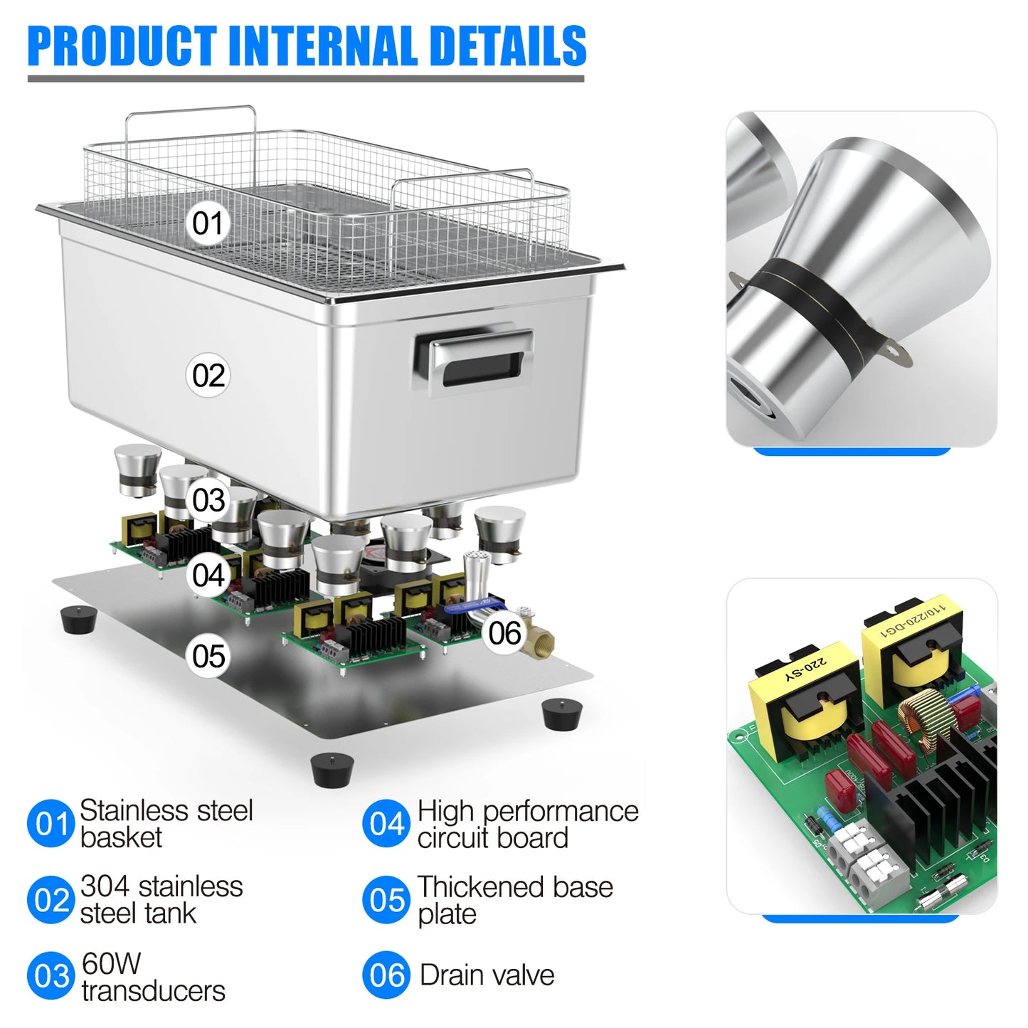 Granbo Ultrasonic Cleaner 3.2L Ultrasound Cleaning Bath 180W Laboratory Ultrasonic Tank Bicycle Chains Cleaning Machine