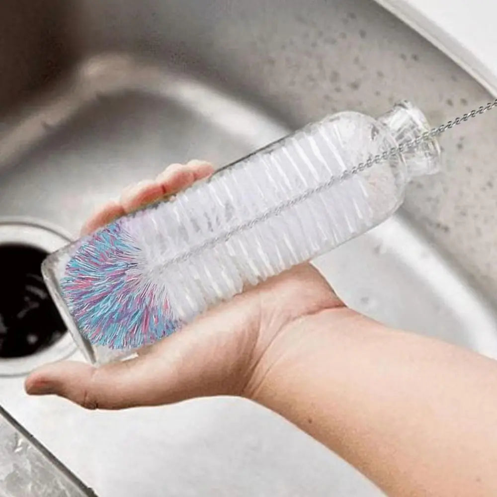 Soda Stream Bottle Brush With Beechwood Handle Glassware Jars Cleaner Kitchen Cleaning Tool Drink Bottle Cup Cleaning Brush