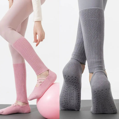 New Cotton Pilates Socks Harajuku Street Breathable Yoga Socks Non-Slip Grip Casual Strappy Grip Sock