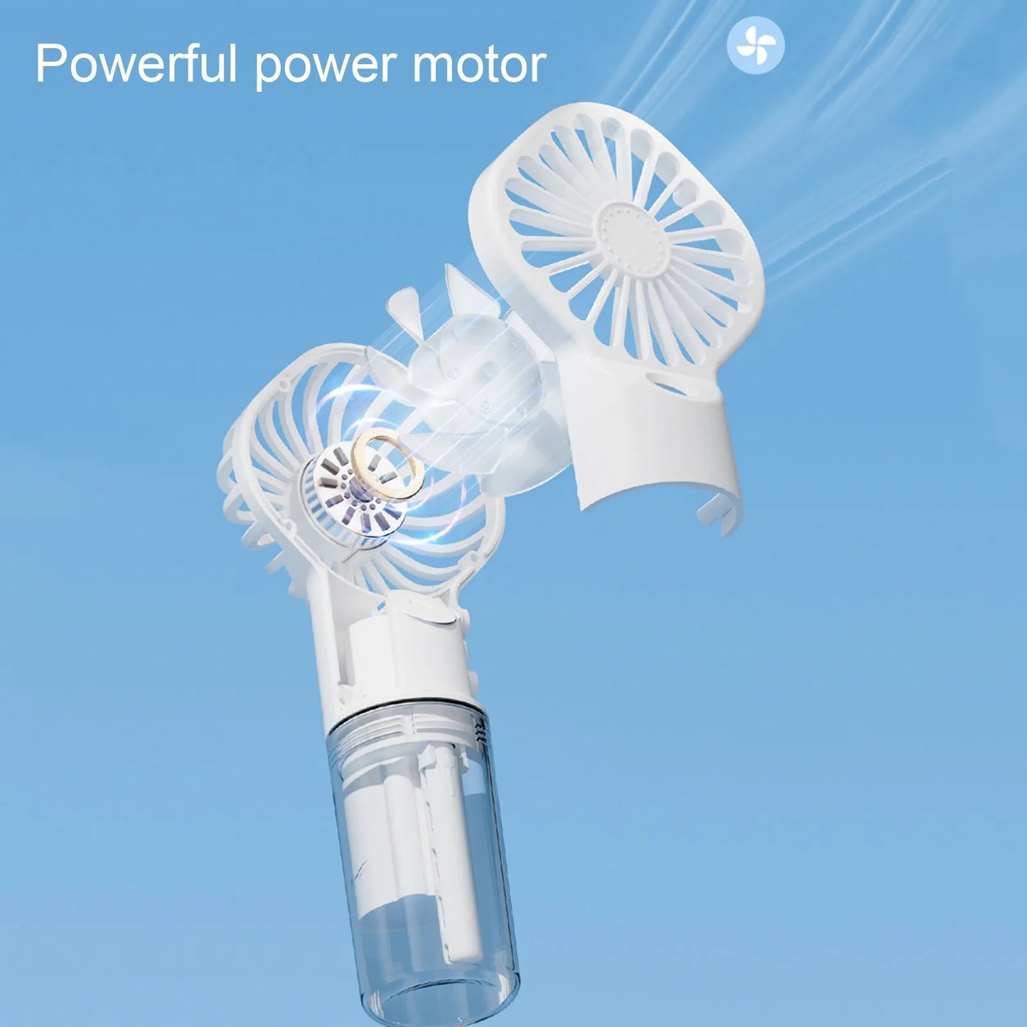 Portable Handheld Water Spray Mist Fan USB Rechargeable Mini Fan Cooler 4-Speed
