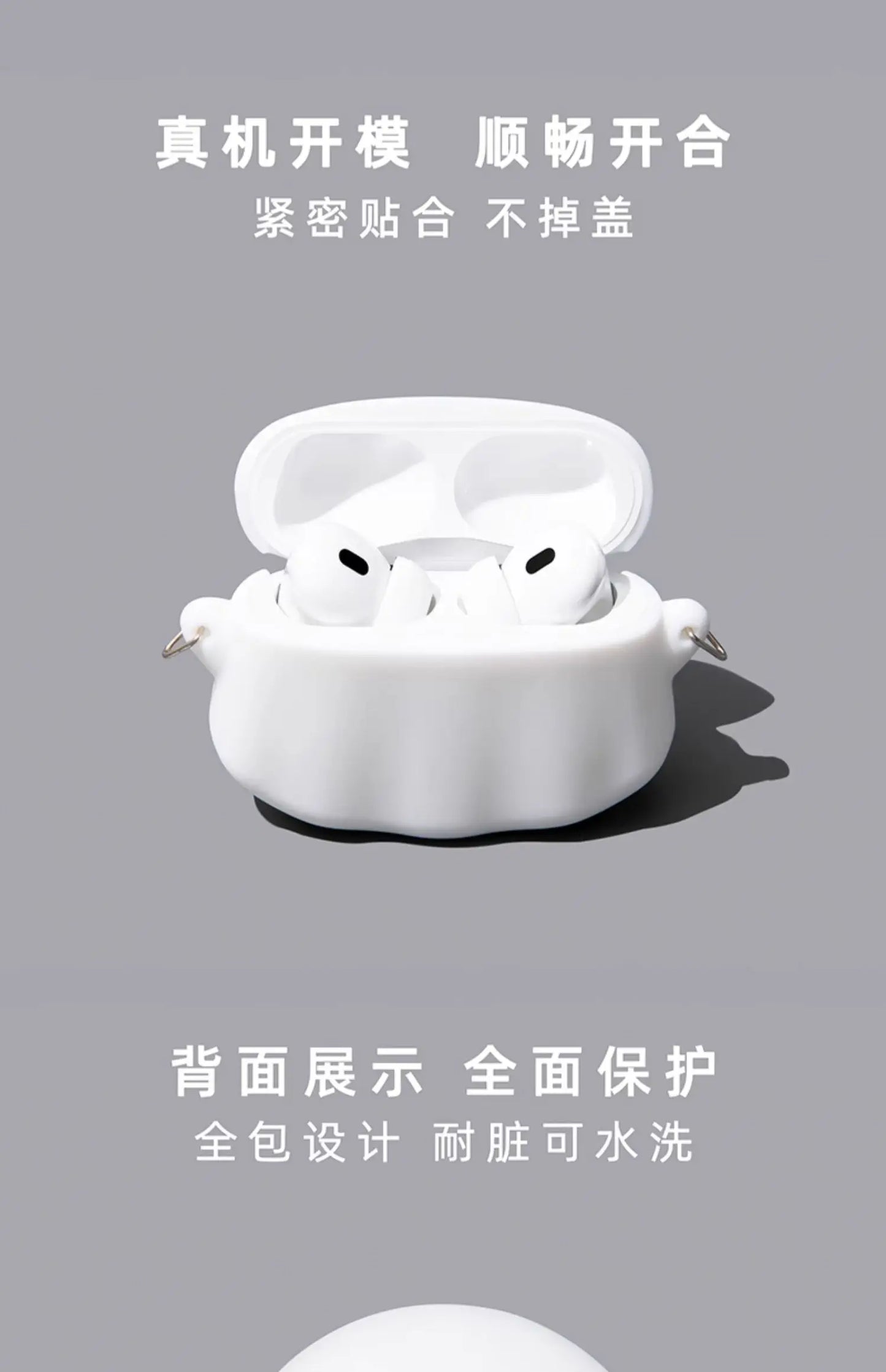 For Airpods 1 2 3 4 Pro Pro 2 Pro 3 Crayons Shark Dog Silicone Earphone Case Accessories Cover