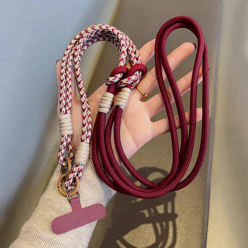 Creative 3-in-1 Mobile Phone Lanyard Wrist Strap Crossbody Hanging Neck Cellphone Chain Travel Convenience Phone Anti-loss Strap