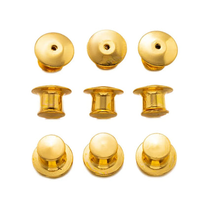 10/30/50pcs Safety Brooch Lock Metal Pins Back Keeper Caps Clasps for DIY Jewelry Making Accessories Findings Supplies Crafts