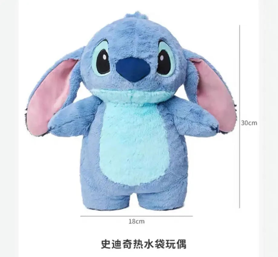 Aoger Disney Anime Hobby Stitch Winter Extra Large Plush Hot Water Bottle Women's Home Water Filling Hand Warmer Girlfriend Gift