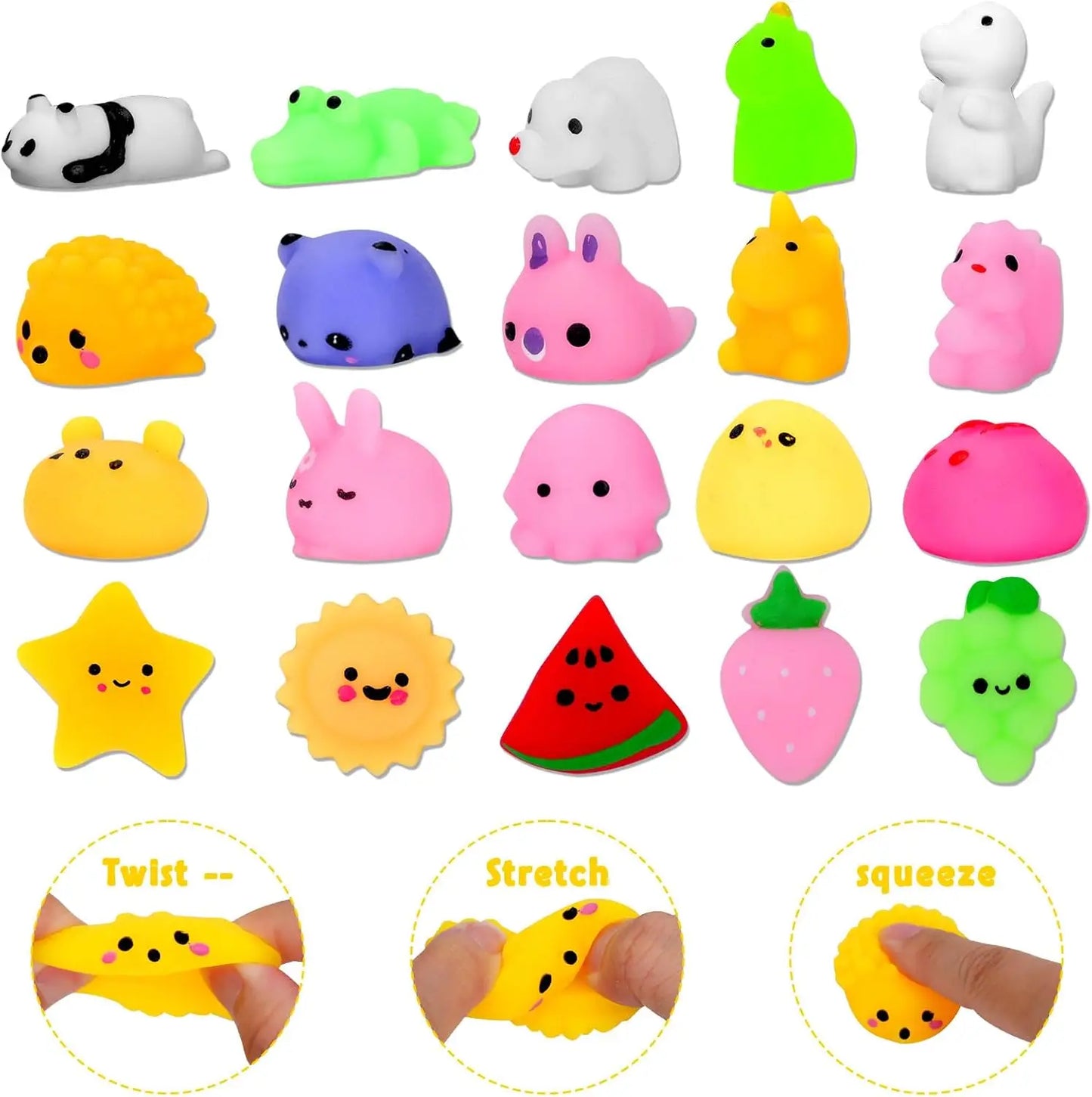 60/120 Pcs Pop Party Favor Toys for Kids, Fidgot Goodie Bag Stuffers, Treasure Box Toys, Pinata Filler, Gifts Classroom Prize