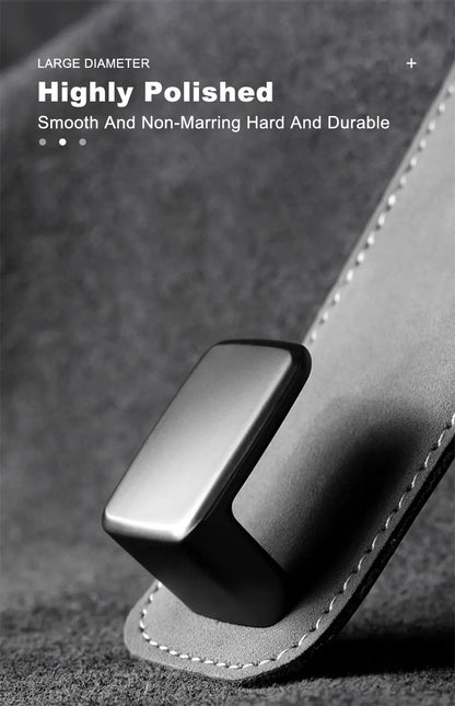 BLALION Car Seat Hook Hanger Hook Flip Leather Suede Auto Back Seat Headrest Hooks Storage Hanger Upgrade Car Interior Organizer