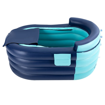 1.4m 4 layers Foldable Bathtub Household Inflatable Adult Bathtub With Wireless Electric Air Pump for Hot Water and Ice Bath