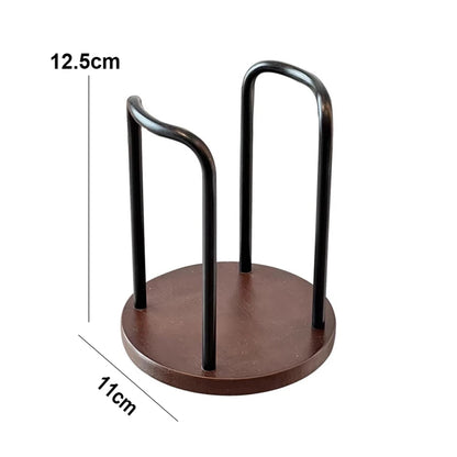 Disposable Cup Storage Holder Rack Shelf Water Tea Cups Wood Dispenser with Longer Stick Mug Display Stand Organizer Supplies