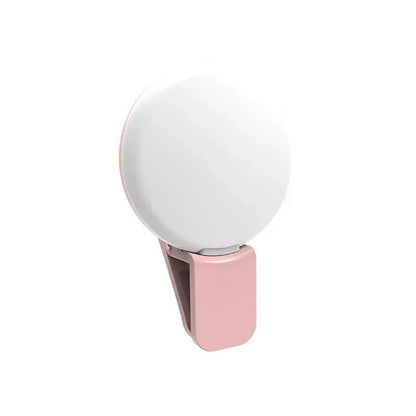Mobile Phone Fill Flash Lens Ring Light Lamp Portable Clip Three Stop Dimming Mini Durable Practical 10 LED Selfie Ring Beauty