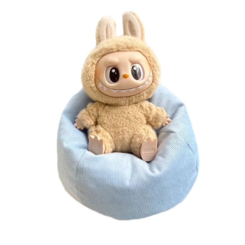 For Labubu Mini Sofa Bjd Doll Room Decoration Plush Doll Series Seat Decoration V2 Universal Children's Toys Birthday gift