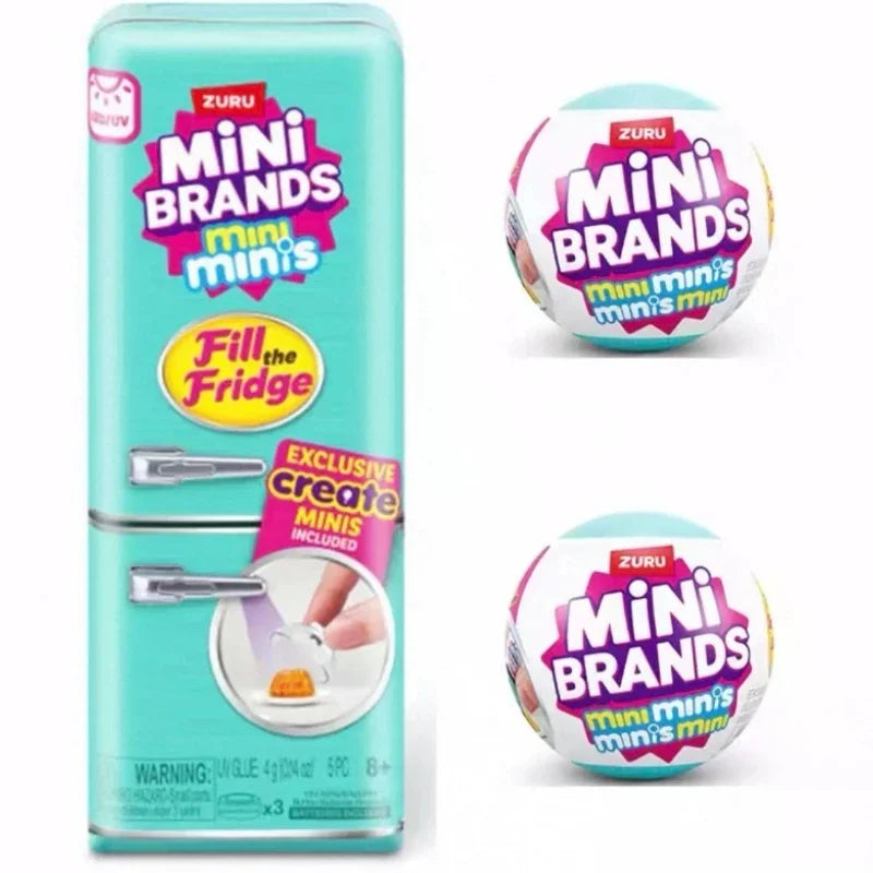 Surprise Ball Mini Brands Fridge Refrigerator Food Series Blind Box Toys Mini Figure Mystery Model Collection Kids Gifts