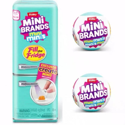 Surprise Ball Mini Brands Fridge Refrigerator Food Series Blind Box Toys Mini Figure Mystery Model Collection Kids Gifts