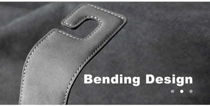 BLALION Car Seat Hook Hanger Hook Flip Leather Suede Auto Back Seat Headrest Hooks Storage Hanger Upgrade Car Interior Organizer