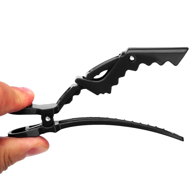 Hot 6pcs/lot Plastic Hair Clip Hairdressing Clamps With 1 Roll Disposable Haircut Necks Hairdressing Collar Hairdressing Set