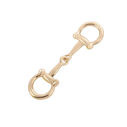 Horsebit Scarf Buckle High-end Luxury Dual-purpose Small Square Kerchief Buckles Versatile Horseshoe Scarf Buckle