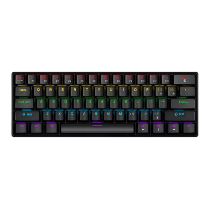 APAYADO K61 Keyboard 60% Portable Wired Mechanical Keyboard Wired 61 Keys Phantom RGB