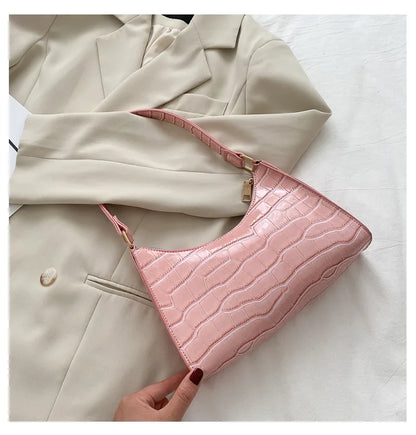 Fashion Exquisite Shopping Bag Retro Casual Women Totes Shoulder Bags Female Leather Solid Color Chain Handbag for Women 2023