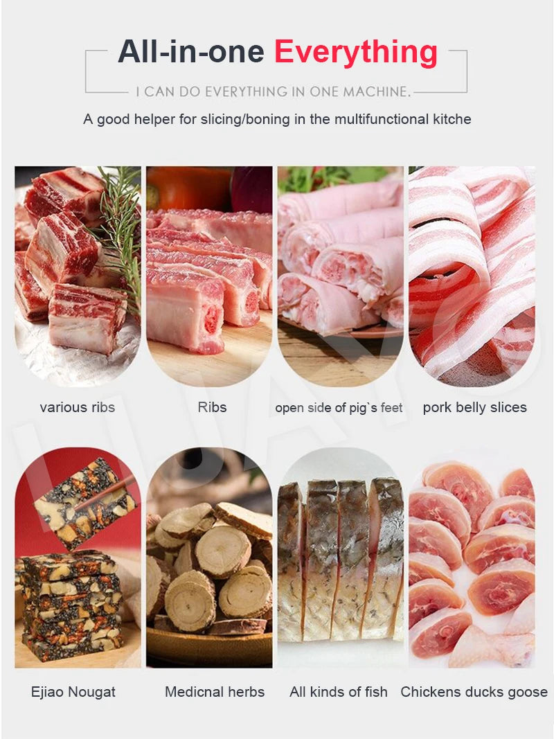 LIJAYO Commercial Manual Frozen Chicken Duck Fish Slicer Bone Cutting Tool Stainless Steel Minced Lamb Bone Meat Cutter