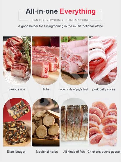 LIJAYO Commercial Manual Frozen Chicken Duck Fish Slicer Bone Cutting Tool Stainless Steel Minced Lamb Bone Meat Cutter