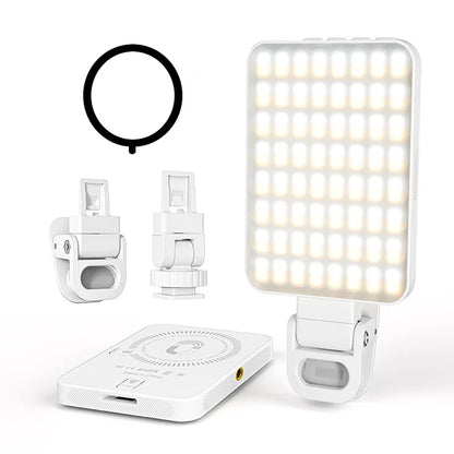 Mini Magnetic Phone Selfie Light For iPhone Magsafe Pocket Light for Tablet Laptop Computer Video TikTok YouTube Filming Makeup