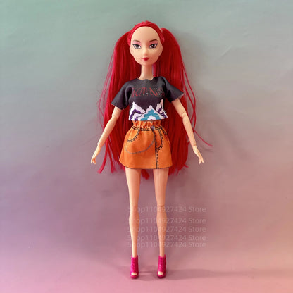 2025 NEW Kpop Demon Hunters Action Figure Vinyl Doll Toy Kawaii Huntrix Anime Figures Rumi Mira Zoey For Children Christmas Gift