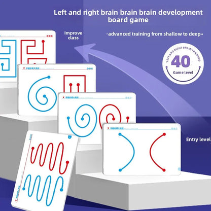 Hand-Brain Coordination Action Practice Development Set Used for Overall Brain Balance Attention Improvement Tool