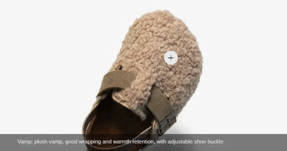 Kids Fleece Slippers - Warm Plush Clogs for Boys & Girls | Soft Sole Baby Shoes