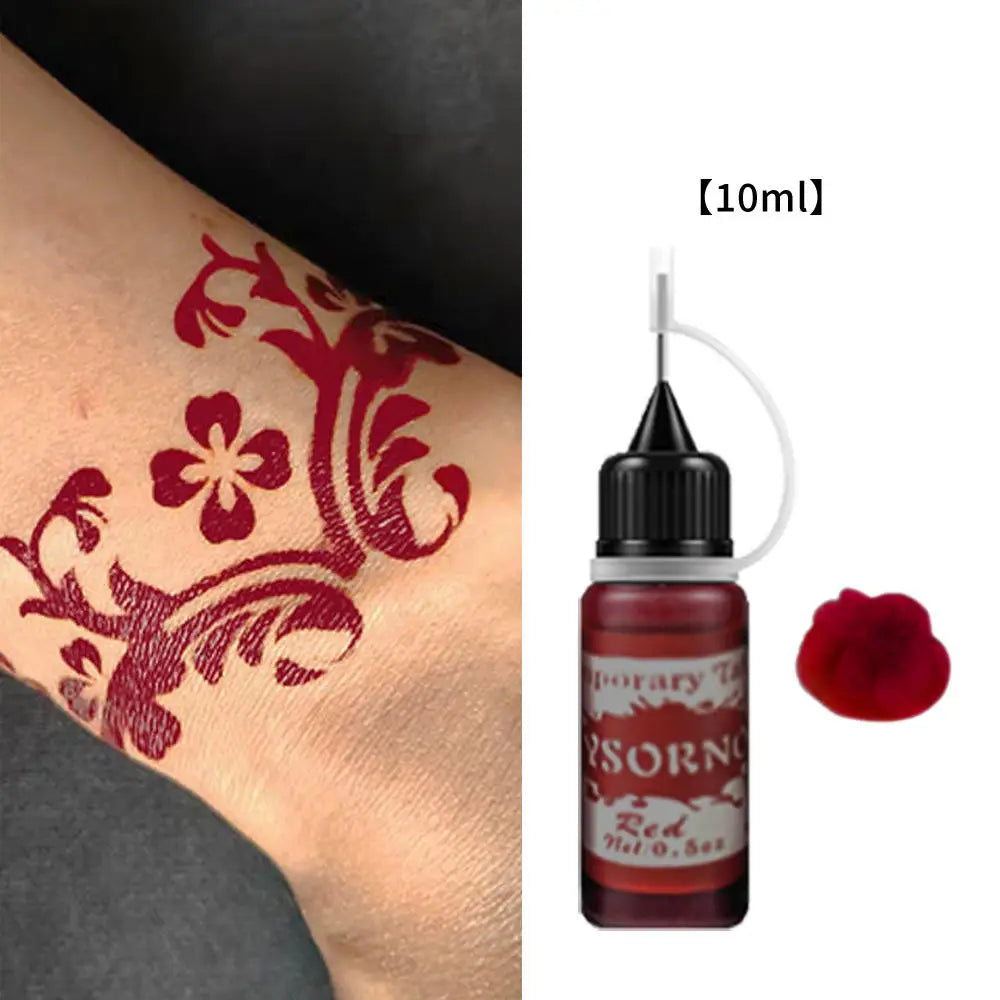 25g Indian Henna Dark Red Tattoo Paste Temporary Henna Cone For Tattoo Body Art Sticker Special Body Art Paint Henna