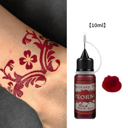 25g Indian Henna Dark Red Tattoo Paste Temporary Henna Cone For Tattoo Body Art Sticker Special Body Art Paint Henna