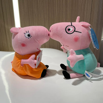 30CM Original Peppa Pig Page Pig Grandpa Pig Grandma Plush Toy Children Page Boy Girl Doll Peppa George Doll Birthday Gift