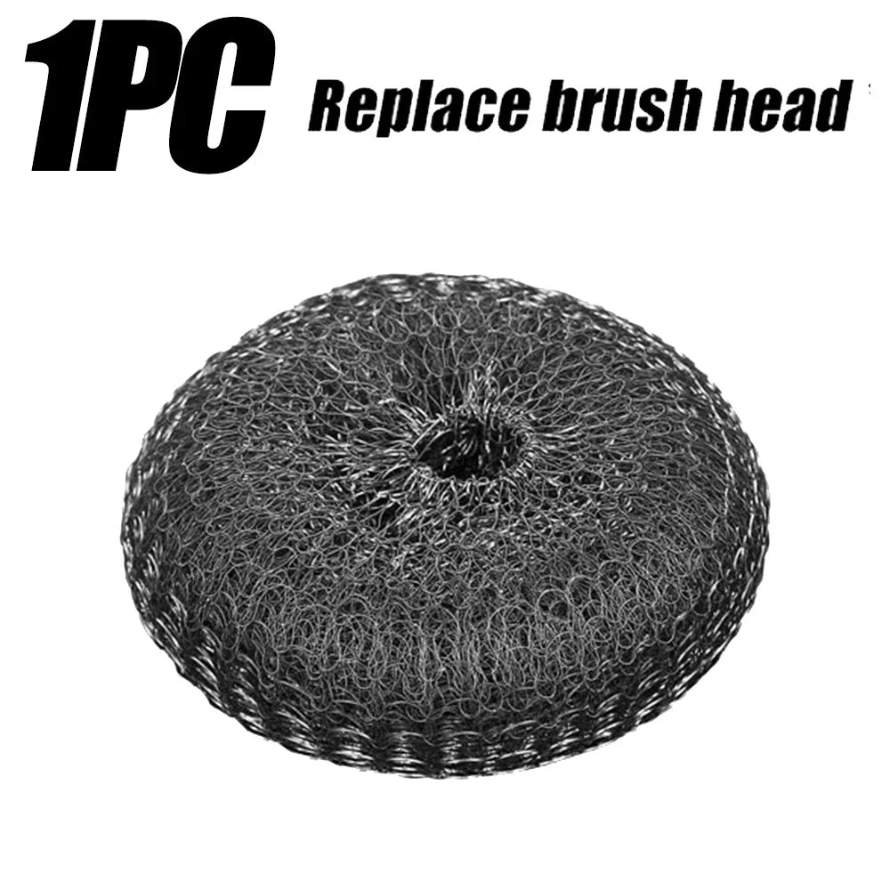 Edelstahl-Drahtbürste mit langen Griffen, Küchenersatz, Stahlwolle-Drahtkugelbürste, Geschirrspülbürste, Spülbecken-Arbeitsplattenreinigung