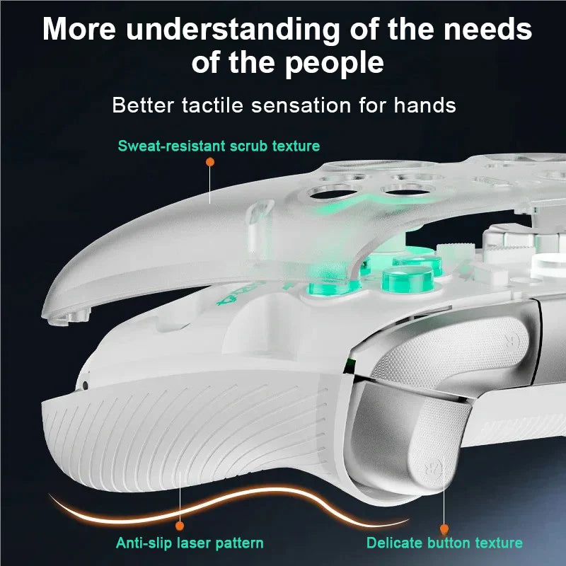 Aolion K20 RGB Wireless Gaming Controller With Charging Dock Gamepad Hall Effect Joystick Trigger For Switch 2/PC/Phone/Switch