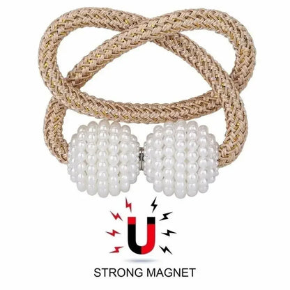1/2PCS Pearl Magnetic Curtain Clip Curtain Holders Tie Back Buckle Clips Hanging Ball Buckle Tie Back Curtain Decor Accessories