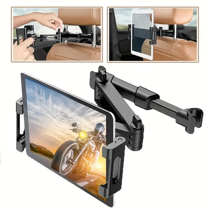 Car Tablet Holder, Headrest Tablet Mount Headrest Stand Cradle Compatible With Devices For IPad Air Mini, Other 4.7-12.9" Cell