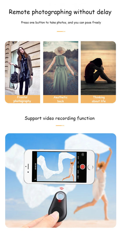 Mobile Phone Shutter Bluetooth Remote Control Selfie, Android Ios Water Drop Wireless Remote Photography, Open 20m Use Distance