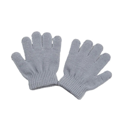 Premium Toddler Winter Gloves - Plush Lined Knitted Mittens for Kids Ages 2-6 Years