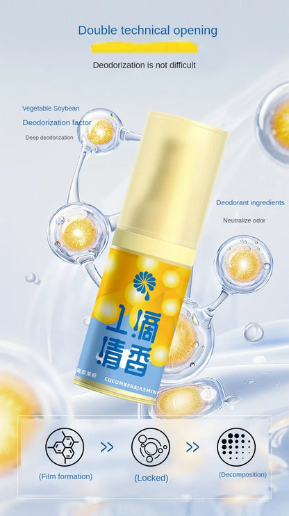 Bathroom Deodorant A Drop of Fragrance The Smell Cucumber Jasmine Green Grape Lasting Air Freshener Room Toilet Deodorant Aroma