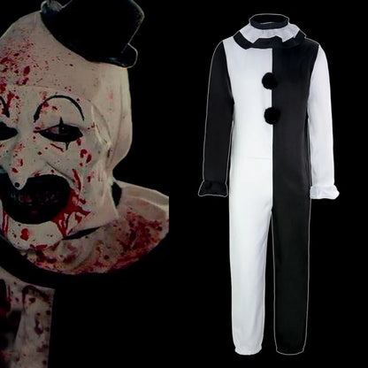 Terrifier 2 Art The Clown Cosplay Halloween Jumpsuit Fancy Dress Joker Costumes
