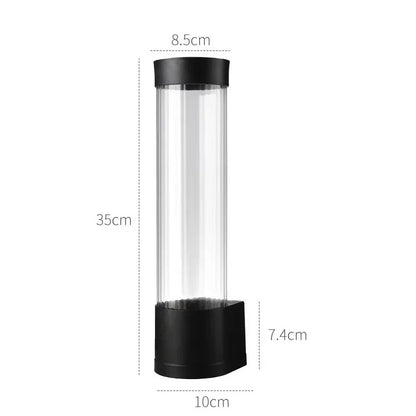Disposable Paper Cups Dispenser Plastic Cup Holder for Water Dispenser Wall Mounted Automatic Cup Storage Rack Cups Container