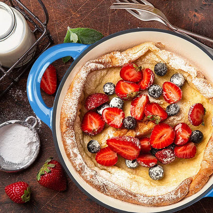 23cm Enameled Cast Iron Dutch Oven 2 Quart Heavy Soup Pot Casserole Dish For Bread Baking And Stew Kitchen Nonstick Braised Pot